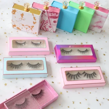 Own Brand Best False Lashes Strip Eyelashes/3d Faux Mink Eyelashes Hand Made Natural Long 2 Pairs Synthetic Hair C & U Curl