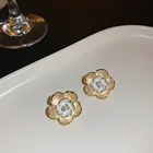 Pearl Fashion Elegent Flower Long Pearl Earrings