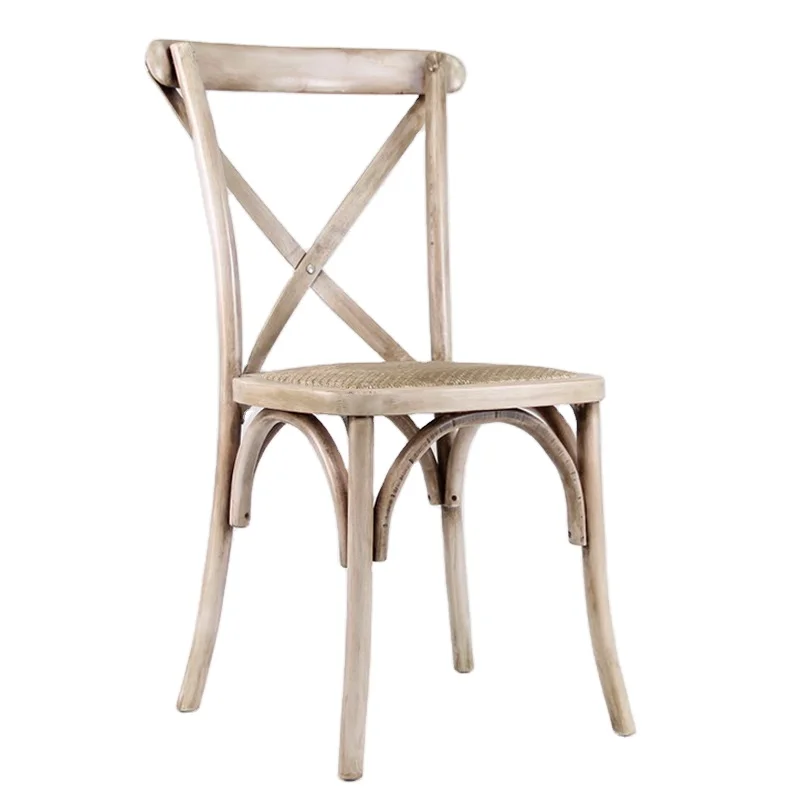 weathered x back dining chair