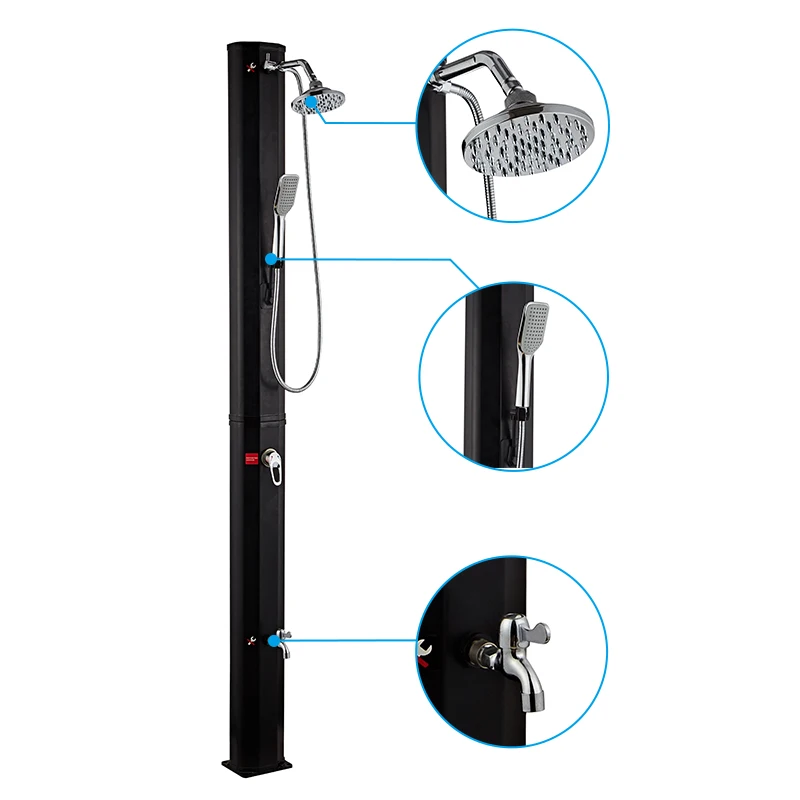 40L Large-Capacity Shower Column Aluminum