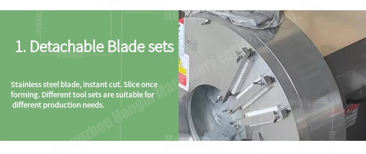 Bamboo Garlic Ginger Slicing Cutting Shredding Machine Automatic Ginger Slicer Machine factory