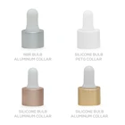 Dropper Dropper Dropper Glass Bottle 50ml Customized Round Opal Glass Sreum Bottle With Matte Dropper For Skin Care