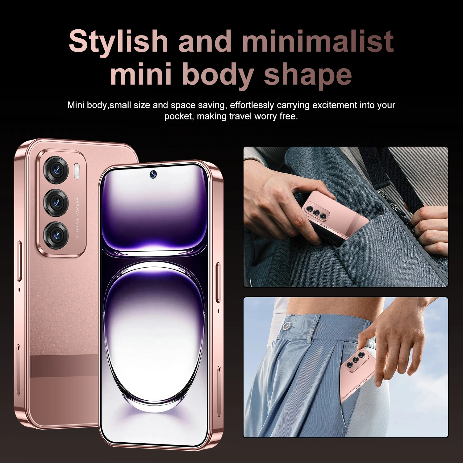 Wholesale Reno 12 Mini 4 Inch Screen 5G Smartphone Best Selling Unlocked Mobile Phone with 4+64GB 5G Dual SIM and 2+5MP Camera