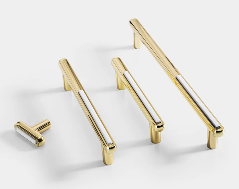 锌合金家具五金抽屉柜豪华门把手和把手