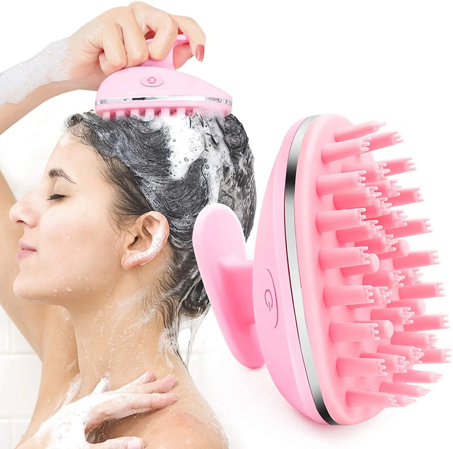 Electric Scalp Massager Ultrasonic Silicone Scalp Massage Brush  Rechargeable Electric Hair Growth Brush Scalp Hair Cleaning Comb - Buy Head  Massage Hair Brush,Shampoo Comb,Wholesale Silicone Shampoo Brush Product on  