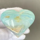 HOT Sale High Quality Natural Caribbean Jasper For Gift Crystal Hearts Heart Jewelry As Gift