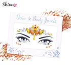 Tattoo Crystals Factory Design Temporary Tattoo Jewel Safe Adhesive Face Art Stickers Pearl Crystals Face Gem