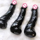 Obsidian Natural Crystals Healings Massage Yoni Wands Peens Obsidian Penis Crystal Obsidian Dildo