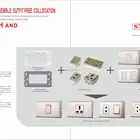 Schuko Stainless Steel Outlet American Golden Color Interruptores 16a 250v TOMACORRIENTE POLARIZADO DOBLE