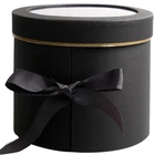 Flower Box Colorful Round Cylinder Flower Paper Packaging Box For Flower