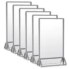 Wedding Gold Double Sided Table Menu Display Stand Wedding Table Numbers Holder Acrylic Gold Frames Sign Holders