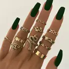 Alloy Ring Alloyalloyalloy Fashion Hot Sale Bohemia Jewelry Sets Whole 11Pcs Alloy Ring Set 2021 For Women