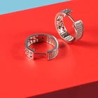 Earrings Earrings New Fashion Jewelry AAA Cubic Zirconia Brass Small Round Gold Hoop Earrings