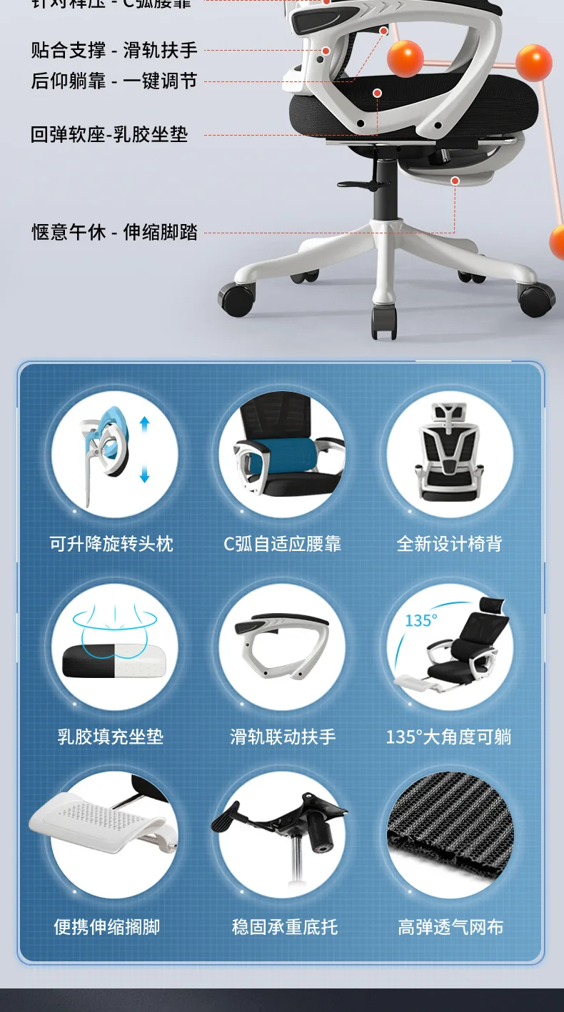 Computer Modern Boss Ceo Luxury Office Chairs Ergonomic Chair Mesh