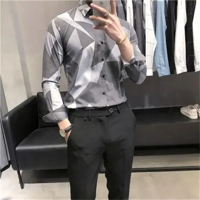 Wholesale high quality white shirt men long sleeve slim solid color professional business wear white men suit shirt