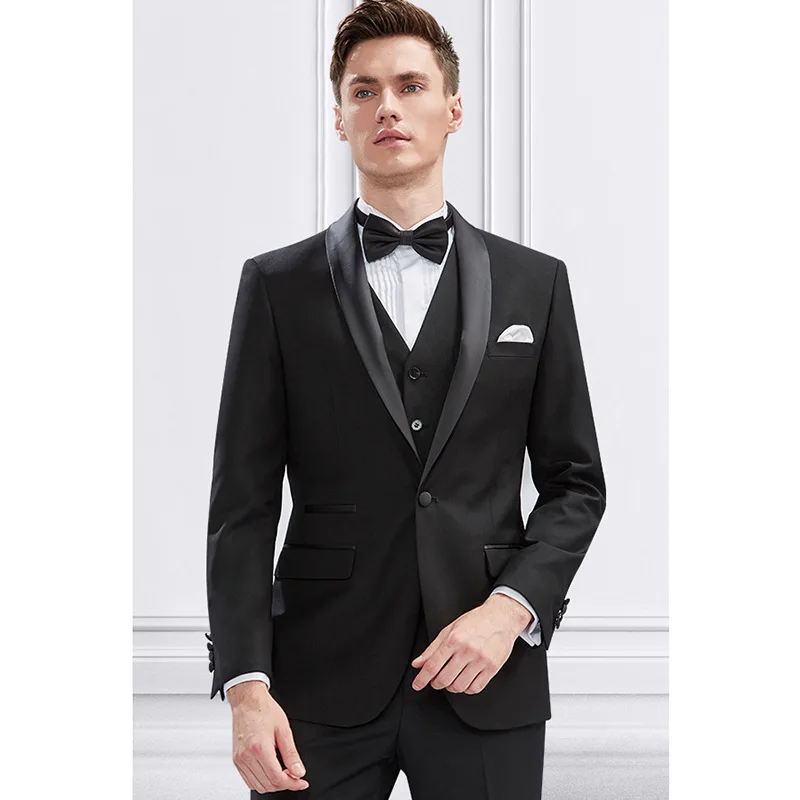 Custom Slim Fit Blazer Waistcoat Trousers Casual Tuxedos For Wedding Groomsmen Suits For Men