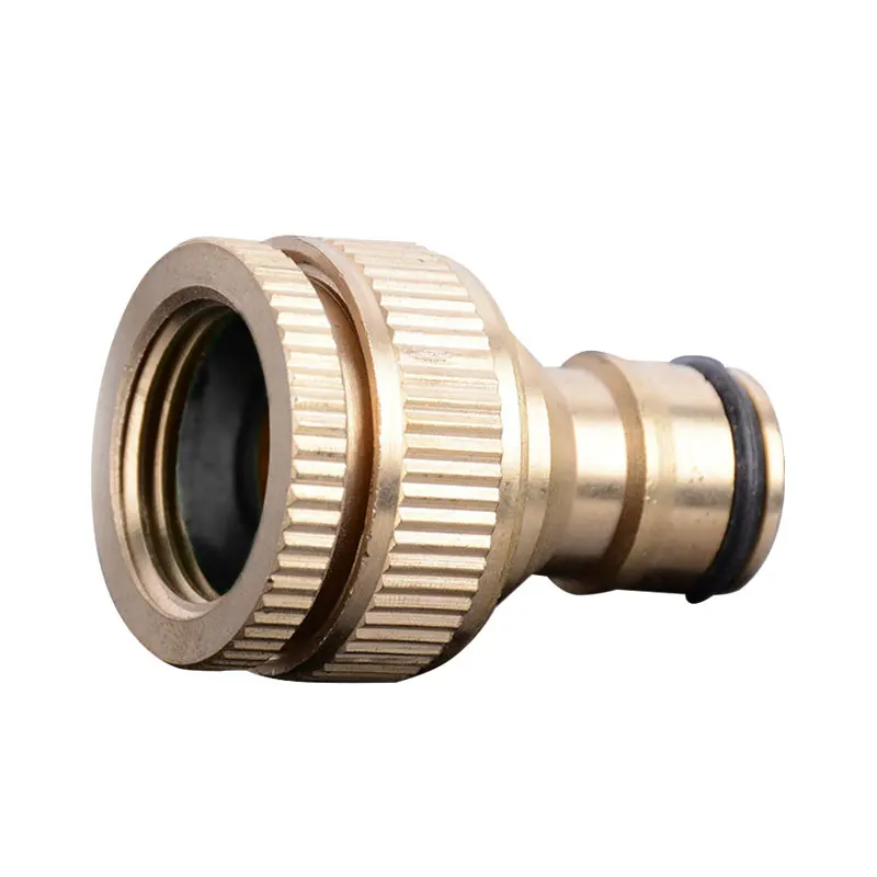 Brass Hose Tap Connector 3/4" threaded garden water Pipe Fitting Adaptor X4O2 