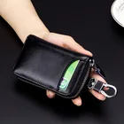 Custom Key Holder Bag Key Case Multifunctional Zipper Leather Car Key Wallet