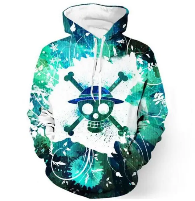 one piece hoodie luffy sportswear anime pullover sweatshirt tye dye hoodie
