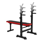Bench Foldable Workout Fitness Weight Bench Press And Barbell Squat Rack Strength Training For Home Gym