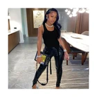 Wholesale Cheap Sexy Solid Color Ribbon Ladies Breathable Vest Suspenders Casual Top