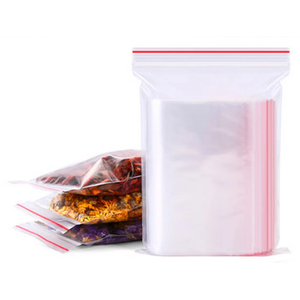 Material Handling Grip Self Press Seal Zip Lock Bag Plastic Clear Seal