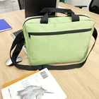 300D Cationic Zipper Laptop Business Mens Front Pocket Tote Multifunctional Stand Ladies Computer Bag