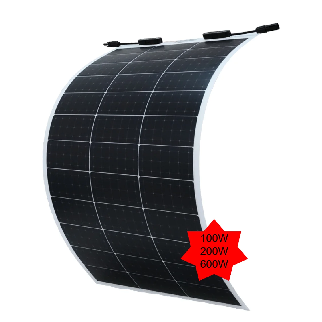 Flexible Solar Panel 100w 12V 24 Volt Panel Monocrystalline Module Battery Cell 