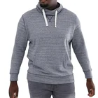 Bamboo Fitness Bamboo Cotton Wholesale Custom Mens Pullover Ribbed Trims Drawstring Hood Hoodies