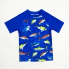 Boy Wear For Boy Short Sleeve Rash Guard Beach Wear In Recycle Material For Kids UPF50 Swimwear