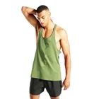Top Vest Men Sports Tank Top Custom Muscle Fitness Vest Men's Black Tank Top