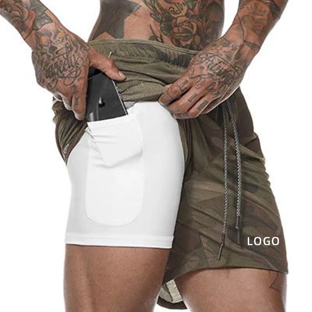 shorts 2 in 1 mens