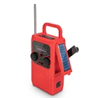 Radio Flashlight Radio With Solar Solar Crank AM FM NOAA Weather Radio With 5000mah Power Bank Flashlight Reading Lamp