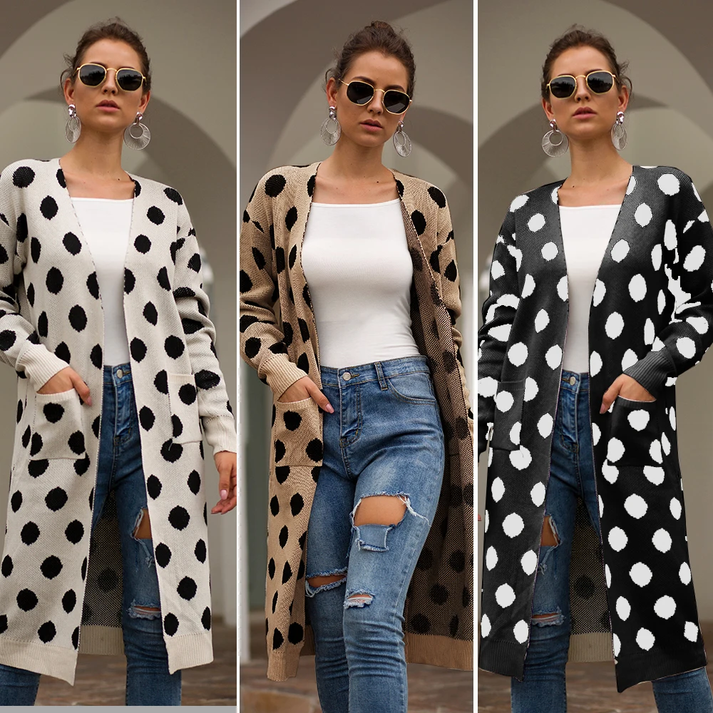 2022 Ladies Autumn Winter Elegant Polka 