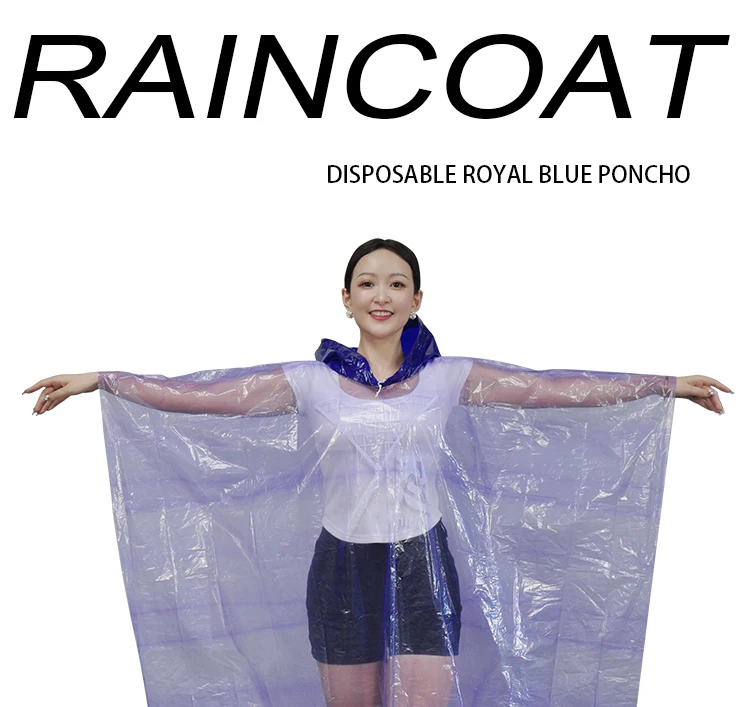 Portable Disposable Poncho Raincoats For Men Women Rain Poncho