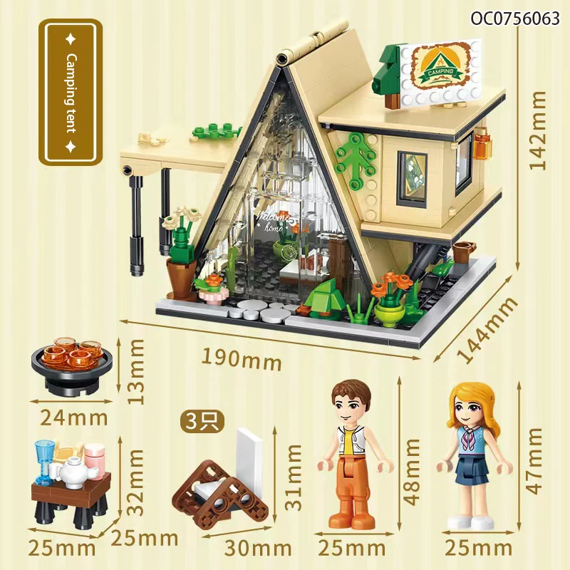 2023 new arrivals toys small house building blocks construction sets for sale