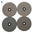 Diamond 7 Polishing For Granite Diamond Polishing Pads Dry Use 180mm 7 Inch Resin For Marble Granite Stone