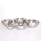 Stainless Steel Ball Shaped Salad Bowl Multi Specification Mixing Bowl