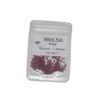 Factory direct sell round shape natural untreated burma ruby