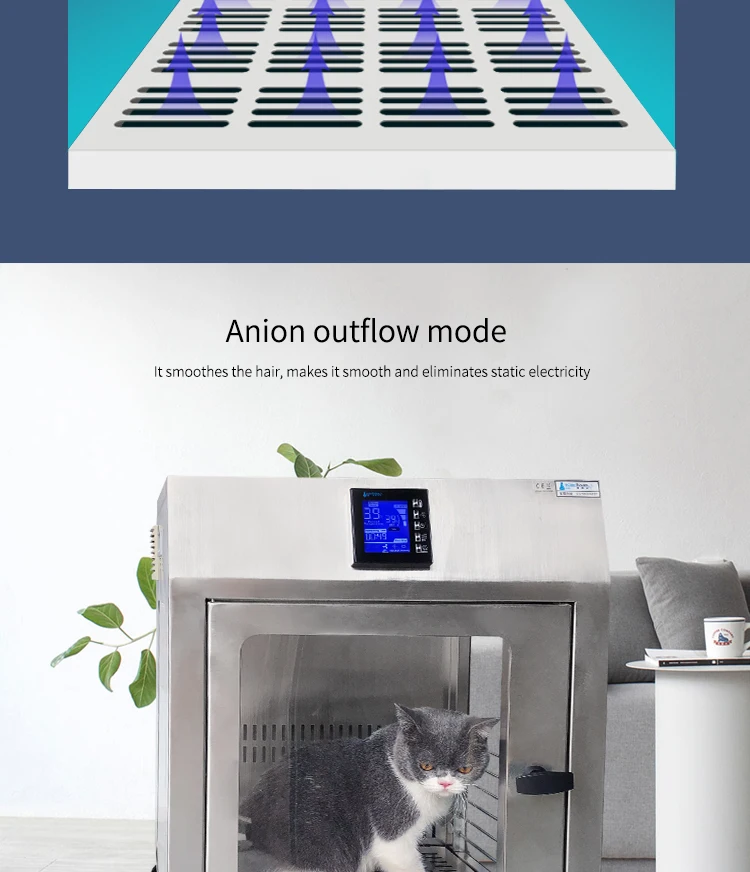 Eco-Friendly Automatic Voice Intelligent Silent Pet Dryer Dog Hair Dryer Beauty Blowing Hair Drying Box for Cat Dog Dry Room