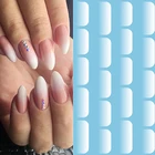 Nail Sticker INS Supper Hot Selling White Custom Water Transfer Gradient Nail Sticker Nail Art Decal