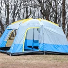 Family 6-12 Persons Outdoor Waterproof Double Layers 1 Bedrooms 1 Living Room Big Family Camping Tent