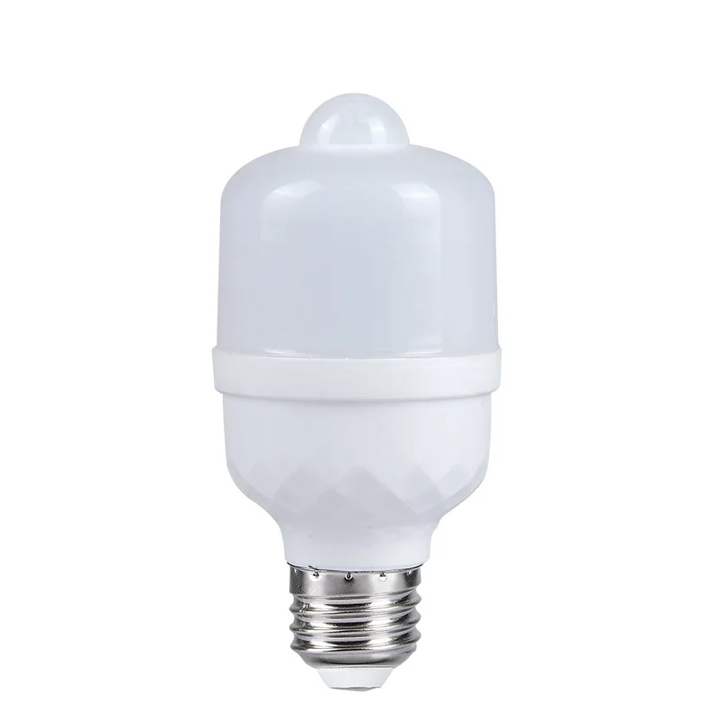 5/7/9/12W E27 LED Radar Bulb SMD5730 85-265V PIR Motion Sensor Courtyard Street White Light Plastic-Coated Smart Lamp Bulb