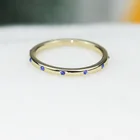 Jewelry Ring 14k Gold Fine Jewelry Blue Gemstone Ring 14K Gold Plated Ring Jewelry Women
