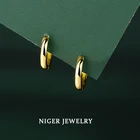 Wholesale Minimalist Jewelry 18k Gold Huggies 925 Sterling Silver Huggie Hoop Earrings For Women