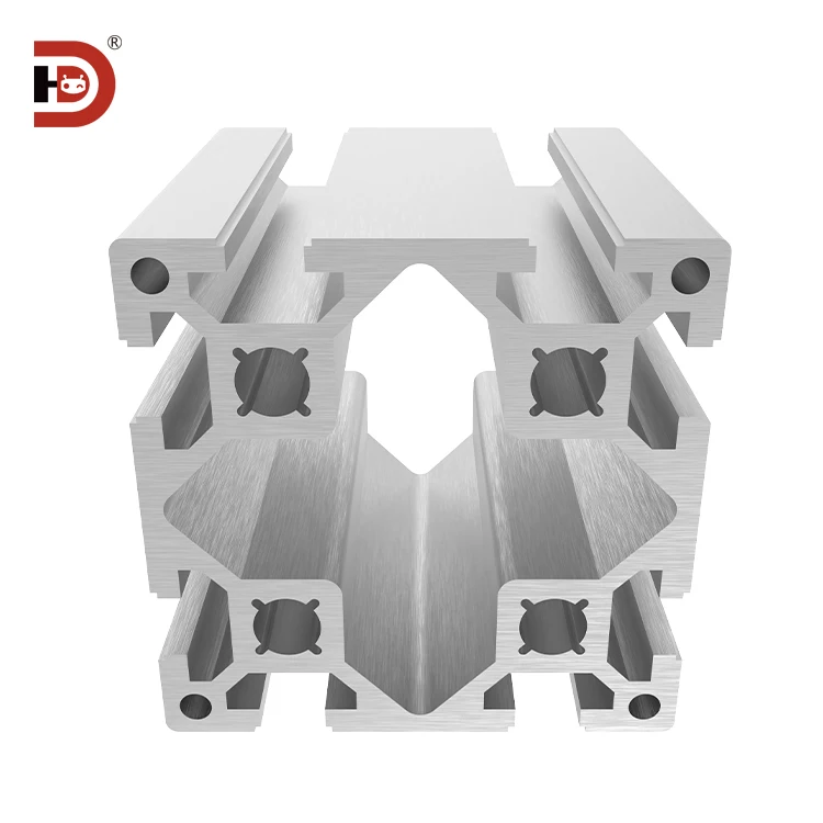 8080 Industrial Aluminum Extruded Profile 8080W Heavy Duty Aluminum Alloy Frame Customized Processing details