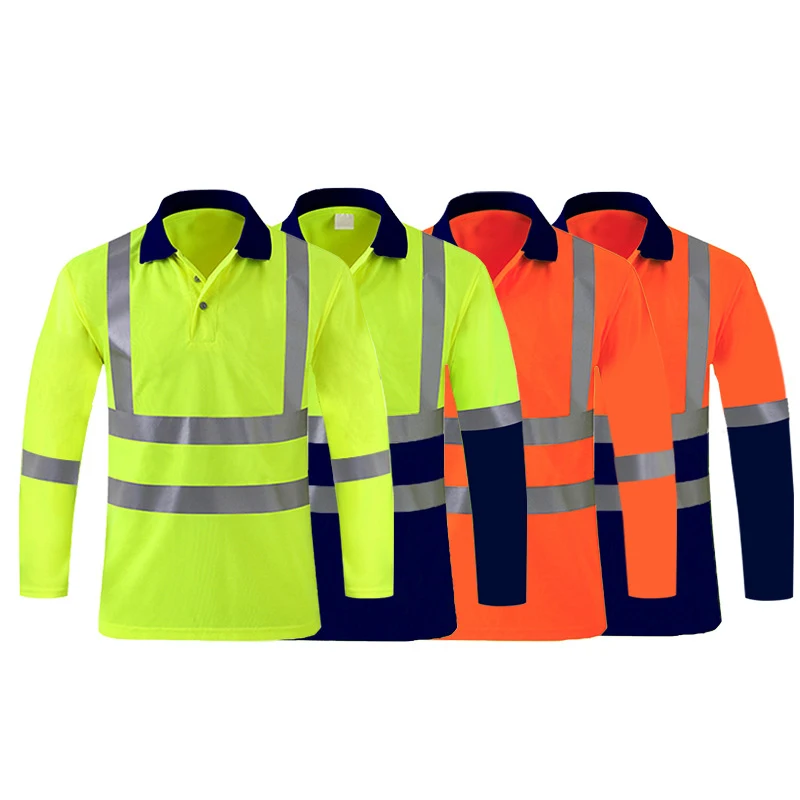 reflective stripe work shirts
