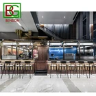 Display Best Sale Wholesale Coffee Kiosk Showcase Display Multi Function Coffee Display Counter