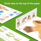 Children 3d Toy Mideer Children Origami Paper Animals Handmade Animal 3D Paper Craft Toy