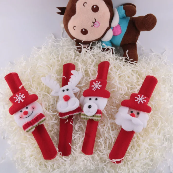christmas accessories slap bracelet without  clap